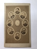 1867 miniszteriumi arcképcsarnok eredeti fotó vizitkártya méretű