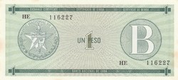Kuba 1 peso, 1985, UNC bankjegy
