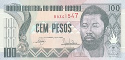 Guinea-Bissau 100 peso, 1990, UNC bankjegy