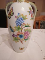 Herend Victorian patterned vase with ears