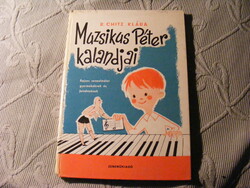 Muzsikus Péter kalandjai - Rajzos zeneelmélet gyermekeknek -  R. Chitz Klára 1979