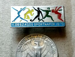 Pioneer - national sports days 1970 badge is rarer