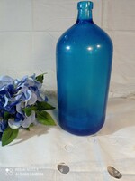 Régi kék 1 literes szódás üveg