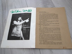 Hunting - hobo blues band exclusive interview with earthy László 1984. Signed !!