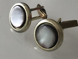 Cufflinks with mother-of-pearl inlay, 1.8 cm diameter