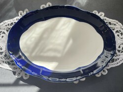 Zsolnay porcelán, Pompadour alapmázas sültes tál, ovális kínáló