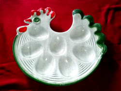 Rooster porcelain egg holder