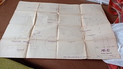 Old blueprint of a glider