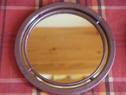 Old retro round small mirror from the 1980s