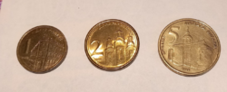 Serbia 1,-2,-5 dinars (year 2006)