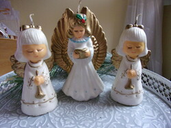 Retro angel shaped candles