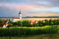 Lute pearl: balaton in the afternoon light 40x60 cm