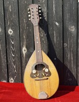 Antik hangszer mandolin Sternberg Királyi Udvari Hangszergyár szecessziós pengetős hangszer