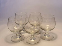 Konyakos kristály pohár készlet