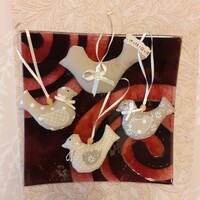 Bird decoration package of 4 pieces