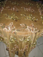 Beautiful special tablecloth with sequin embroidery