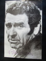 Actor György Bárdy autograph autograph signed - dedicated photo sheet 16 cm collectors