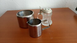 Inox sugar container and spout