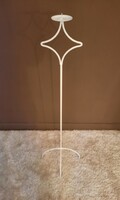 White standing candle holder