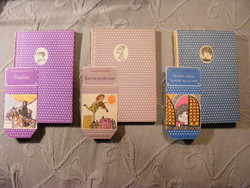 3 polka dot books with original bookmarks