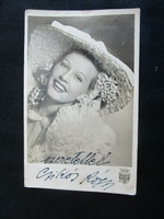 Rózsi Csikós actor wife of bright Szabolcs actor signed autographed photo photo sheet autograph theater