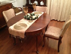Dining set table + 6 chairs
