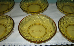 6 art deco amber bowls