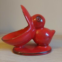 Rare collectible goebel pan ceramic pelican figure from the 70s