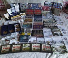 Extra rare! Huge collection of over 200 US dollars, cents, etc. Collection! More precious silver!