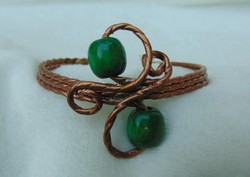 Handmade braided metal bracelet