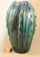 Pápai kata large glazed ceramic vase 399