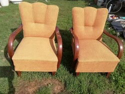 2 pcs . Pair of Art Deco armchairs