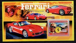 2006.Republique de Guinee Ferrari Blokk.Nagy méretű!