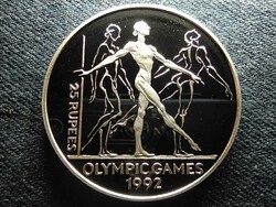 Seychelle-szigetek Nyári Olimpia 92 Barcelona Gimnasztika .925 ezüst 25 rúpia 1993 (id66326)