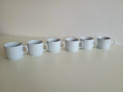 Retro 6 Zsolnay porcelain mugs, old cups