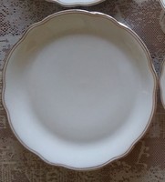 Zsolnay shield-stamped flat cake serving bowl 30 cm