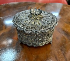Antique filigree silver box
