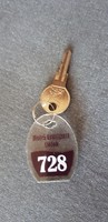 728-As relic silver beach sallodai, hotel key holder silver beach key