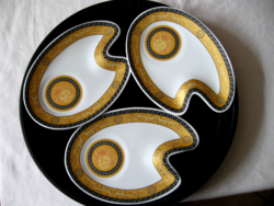 Versace bacchus baroque pattern on gilded Czech plates