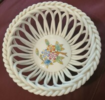 Herend Victoria pattern wicker basket
