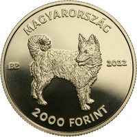 Mudi 2000 Forint UNC + Prospektus Magyar pásztor-vadászkutyák sorozat 4.-ik eleme