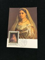 Első napi bélyegzésű képeslap.Raffaello születésének 500.évfordulója.1983.