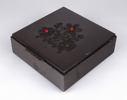 1K796 Jelzett iparművészeti bronz doboz Will Károly