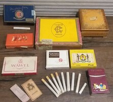Old cigarette boxes, cigarette boxes