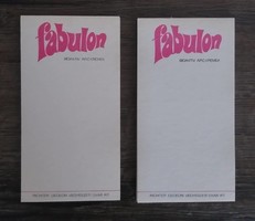 Régi retro Fabulon jegyzetfüzetek, felírólapok, jegyzettömbök