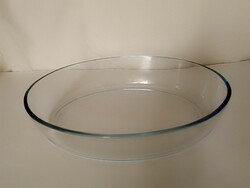 Oval, large heat-resistant glass baking dish, 'Jénai', 30x21x6 cm, marked, Brazilian, flawless