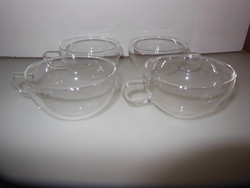 Glass - 4 pieces! - Jena - 2 dl - coffee cup - 9 x 5 cm - flawless