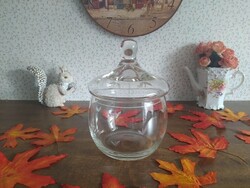 Small crystal glass container