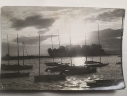Napnyugta a Balatonon/képeslap 1959