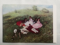 Szinyei Merse Pál-Majális/postatiszta retro képeslap 1973